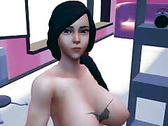 Custom Female 3D : Indian Housewife Office talia lanzarotte Showing Video Gameplay