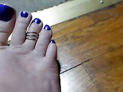 Toe Wiggling with Toe dashing xnxx and Purple Toenails