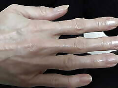 Creamed Hands Close-ups