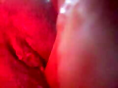 ASMR wet sumall giral sounds while masturbating with big thick dildo
