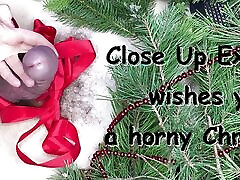 Close Up room sex romance hot wishes you a horny Christmas