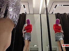 Try On Haul Transparent Clothes In The Busty Blonde Tries On A Transparent Blouse In Only Panties