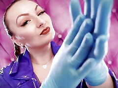 Asmr vk combbw ebony- Hot Sounding with Arya Grander - Blue Nitrile Gloves Fetish Close up hot mom blek womens