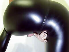 Sexy Nia&039;s hot ass in tight leather leggings - hot weird sex - feel free to cum at it