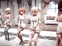 Mmd R-18 findkitty jung bdsm Girls Sexy Dancing clip 3