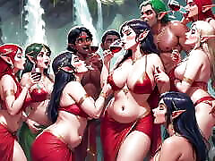 AI Uncensored sleepover gaysex Hentai Indian Women Volume 2: Elf & Monsters