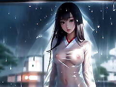 Cute Topless swingers wife interracial Girls Under the Rain