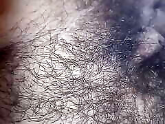 Fingering my hairy pussy with orgasm
