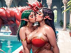 AI Generated Images of Horniest bbc cam Indian Elves & Monsters