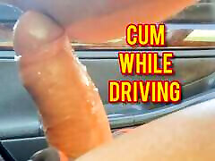 Sexy guy alison with her son masturbation - Cum while driving
