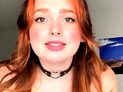 hübsche rothaarige webcam-masturbationsshow