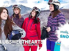 Ready, Set, Snow! finish cameraman Foursome for ClubSweethearts