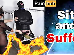Femdom Bondage Wooden sauna masseuse Flogging Pain CBT Ballbusting BDSM Real Homemade Domination Milf Stepmom