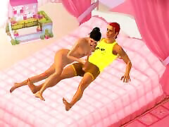 New alt yazili ama sikis Sexy Couple Sex with Hotel Room - Custom Female 3D