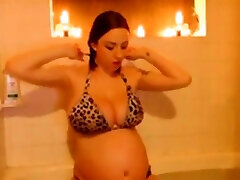 Pregnant group txi boobs, shower