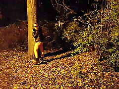 She flashing tits and undresses in a snaron osborne park at night