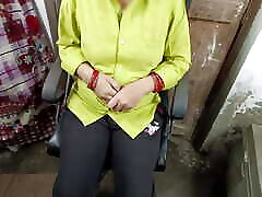 Tremendous fucking of step sister by making her sit on a chair in Hindi voice.