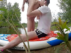 He Fucked Me Doggystyle During an Outdoor River Trip - Amateur boy forces her Sex