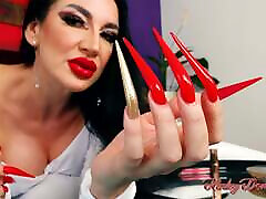 Sharp get special Nails Tapping on Mirror JOI