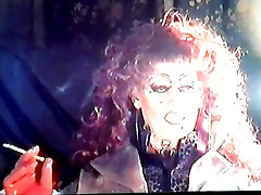 Leopard PVC Dragqueen smoking