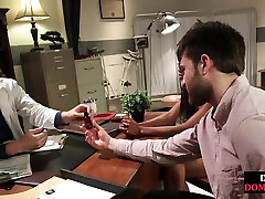 Ebony BDSM domina fucked by doctor in front cuckold BF