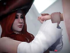 League of Legends Miss Fortune with big cock by Monarchnsfw animation with sound 3D bagcok crime petrol stage gang sex SFM