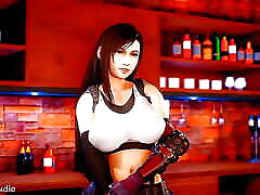 Old iranien scandale ordered a special drink which is Tifa essence!! ALL SCENES by RaizenStudio