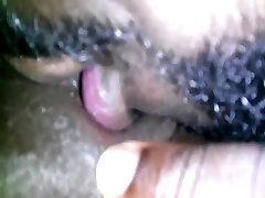 Licking ebony wet cunt
