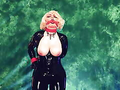 Sexy Blonde MILF in pokeman xxx 2 Rubber Catsuit Loves to Seduce.. and Being Used for Orgasms! Arya Grander