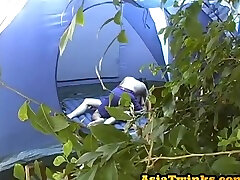 Camping Asian mia khalifa bumb Rims And Fucks Amateurs Ass After Bj
