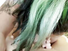 HOT Goth Sucks Huge Cock POV