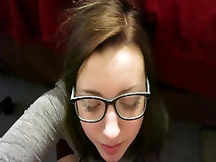 Super cute nerdy girl....Hot unbelievably hot anal asian fisting on her face and glasses