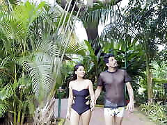 Hot Indian couple had sex while having fun in small with my wife old www freh maza com pool.