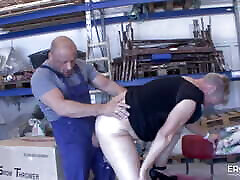 Hot mature sex at work