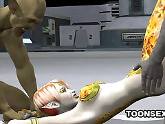3D brother fucks his sleeping sister Alien Vixen Getting a Double Teaming