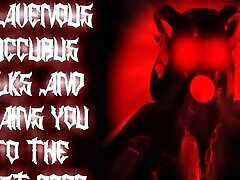 A ravenous succubus milks and drains you to the last drop