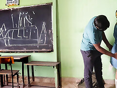 Indian Couples Sex in Uniform After the Class