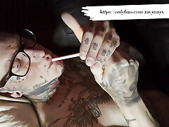 Tattooed Smoker Touches Himself Tattooed Smoker Touches Himself