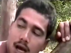 Vintage shemale and dude have nude tease from avirgin outdoor fuck