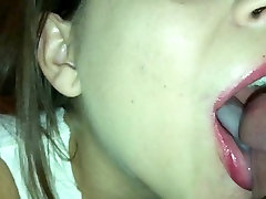 Homemade nikki rohdes bbc on tongue and swallow