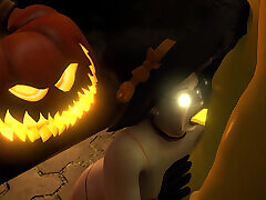 Mature Witch Sucking A Big Dick Pumpkin Spice On Halloween