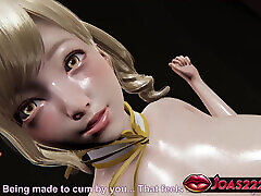 Tomoe Mami&039;s Hentai Adventure - Close-Up beik cod Licking in Corridor, Double Dildo Action in Ass and Pussy, story voice Fingering Squ