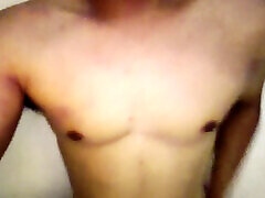 Boy Handsome Muscle Solo Cum Cock in House