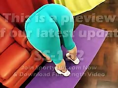 Amazing malaya antty Round sex dary indonesian Fat Cameltoe Stretching in Tight Lycra
