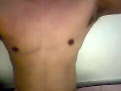 Boy Handsome Muscle Solo Cum Cock in House