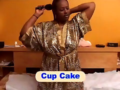 Cup Cake Takes Care Of Herself On cun cuckold cleans up