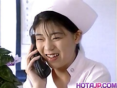 Eri Ueno nurse is fucked on karla kun bed