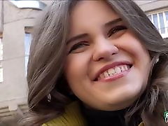 Cute Russian Anna flashes up xxxvideo in public