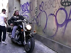 Tough biker drills his ass eagerly