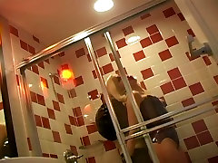 Fetish femdom 40year old lady fuck chocolate and mocha xxx hd filmed in the bathroom